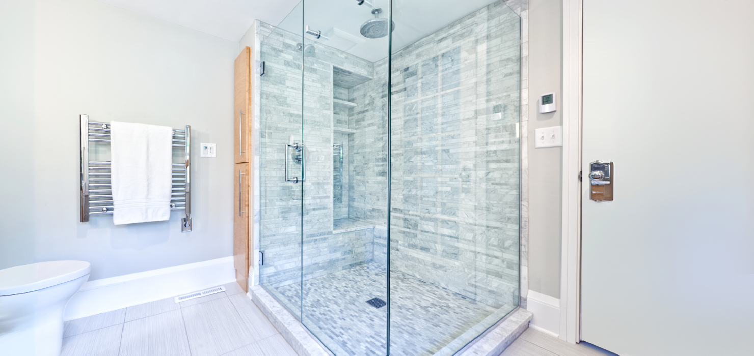 frameless shower enclosure