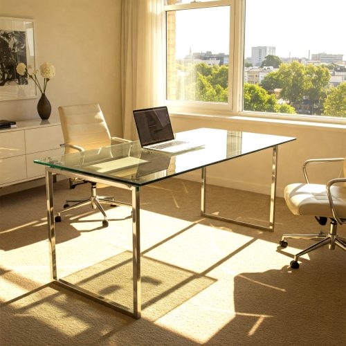 glass office table